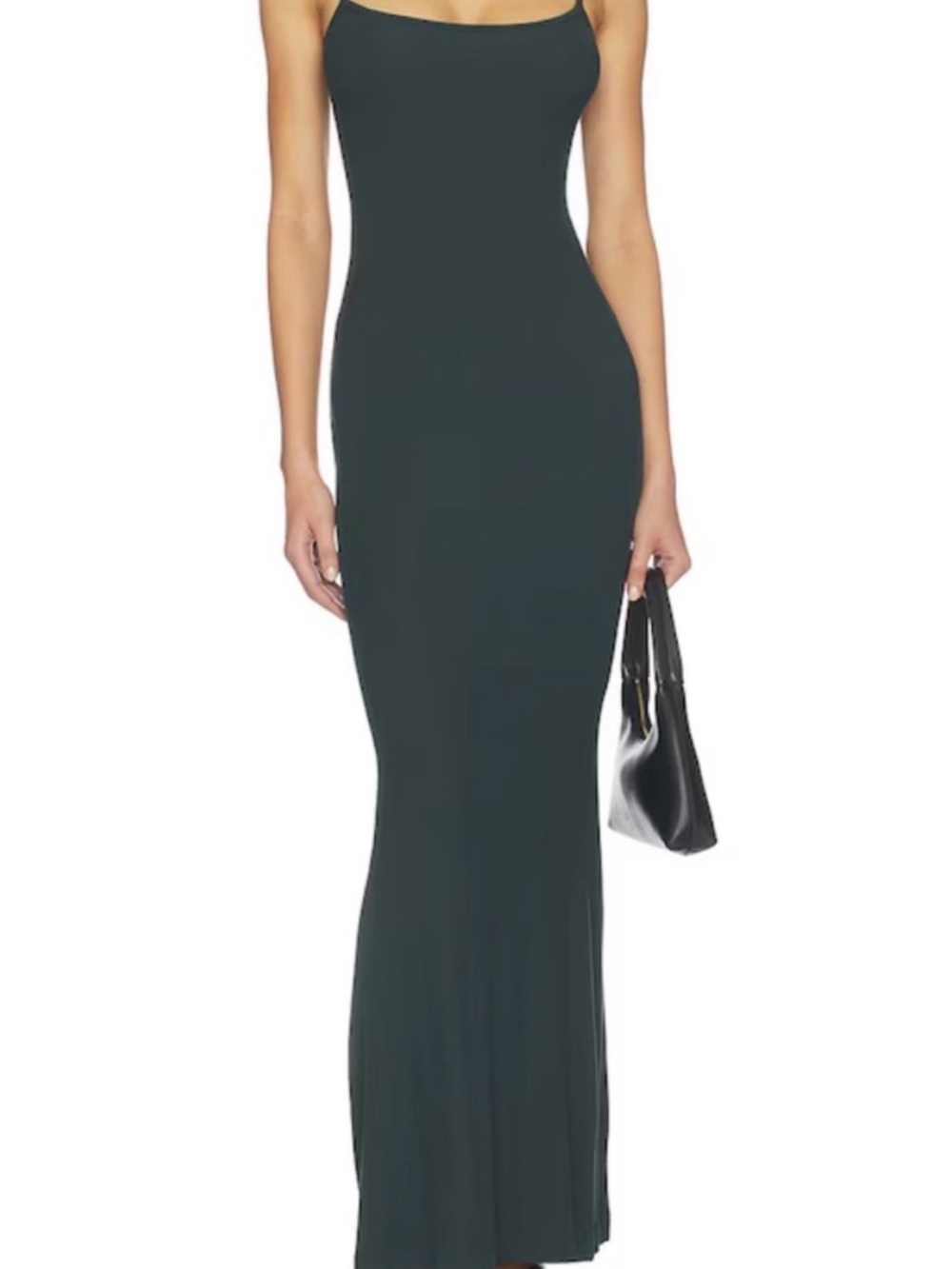 Skims XS Green Ribbed Dress